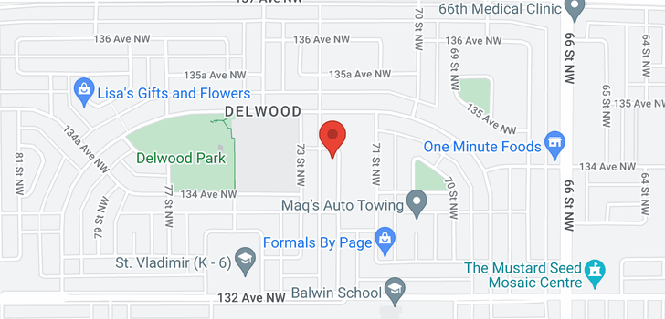 map of 13420 72 ST N NW
